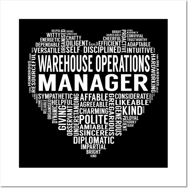 Warehouse Operations Manager Heart Wall Art by LotusTee